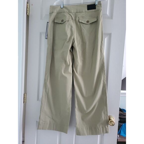 NWT BCBG Generation Trouser Wide-Leg Pants Womens 7/28 Kahki/Green/Tan - Picture 10 of 10